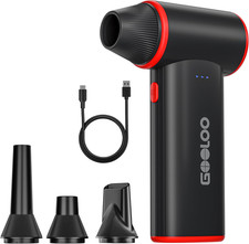 GOOLOO F3 Compressed Air Duster, 150000RPM Duster for Cleaning, 3-Gear Rechargea picture