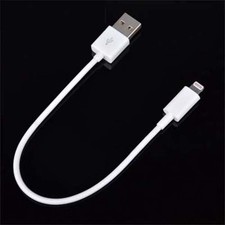 Short 8pin Black USB 2 Sync Cable for iPhone 5 6  iPod Touch iPad Mini picture