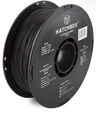 HATCHBOX PLA 1.75 mm 3D Printer Filament in Black 1kg Spool Sealed New picture