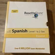 Rosetta Stone Spanish Mixed Book & CD Lot Level 1 & 2 Homeschool Edition Books picture