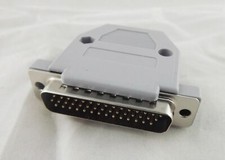10pcs D-SUB Connector Grey Plastic Hood Cover Backshell DB44 Male 44 Pin 3 Rows picture