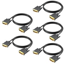 5 PCS DVI To DVI Cable 6 Ft DVID To DVID 24+1 Dual Link Monitor Cord picture