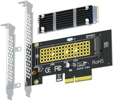 GLOTRENDS M.2 Nvme to Pcie 4.0 X4 Adapter with Heatsink (22X70Mm) for Nvme SSD picture