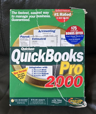 Intuit QuickBooks Pro 2000 Windows Quicken Financial Accounting Software picture