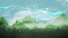 Landscape trees nature sky double exposure green Custom Gaming Mat Desk picture