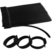 10 Inches 120 PCS Black Reusable Cable Ties,Multi-purpose Adjustable picture