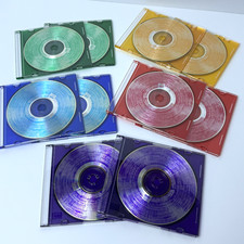 10 TDK Colored Recordable 700MG CDs Open Box Certified Plus 5 Different Colors picture