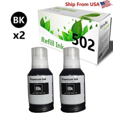 2PACK T502 502 Black Refill Ink Bottle Work With ET-4760 Printer picture
