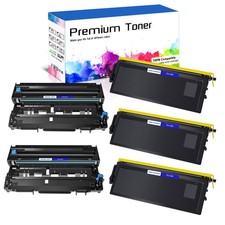 3PK TN460 Toner + 2PK DR400 Drum for Brother Intellifax 4100 4100e 4750 4750e picture