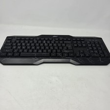 PBX PBGK52 Wired USB Gaming Keyboard Black Lightning Design Tested Working picture