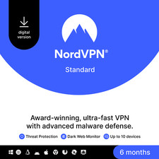 NordVPN Standard, 10 Devices, 6-Month, VPN & Cybersecurity, Digital Code picture