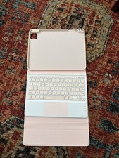 TaiYang IPad Pro 12.9 In Case w/keyboard 8 Gen Case with Pencil Holder - Pink picture