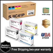 SJIC41P Ink Cartridge With Chip For Epson ColorWorks CW-C4000 (4PK BK/C/M/Y) picture