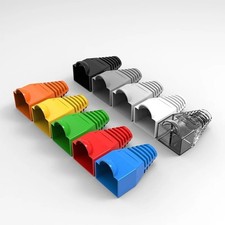 50x RJ45 Cable Boots Strain Relief Sleeves CAT5e CAT6 Network Plug Covers PVC picture