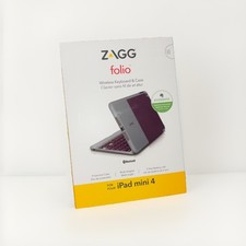 Zagg Folio Wireless Keyboard & Case for ipad Mini 4 NEW  picture
