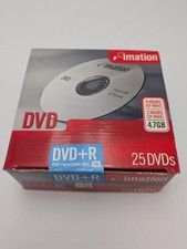 Imation DVD-R 25 DVDs 4.7 GB Recordable Disc New Sealed picture