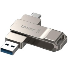 Lightweight Champagne Silver USB Stick 128GB picture