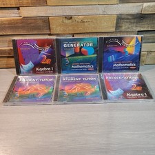 McDougal Littell CD-ROM LOT of 6 Courses Mathematics Middle Home School Tutor picture