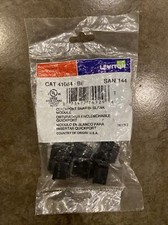 41084-BE Leviton Blank QuickPort Insert, Black - New picture