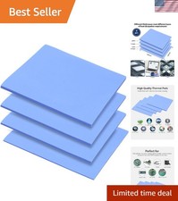4 Pack Thermal Pad 100X100Mm (0.5Mm 1.0Mm 1.5Mm 2.0Mm) Blue Silicone Thermal Pad picture