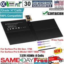 New Battery G3HTA038H For Microsoft Surface Pro 5 Pro 6 1796 (2017 New Pro) picture