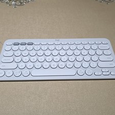 Logitech Pebble Keys 2 K380s Wireless Bluetooth Keyboard Tonal White picture