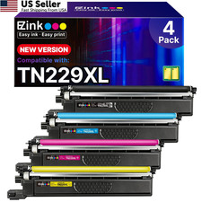 E-Z Ink TN229XL TN229xl-4P, Black Cyan Yellow Magenta-4PK picture