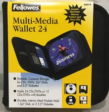 Fellowes Multi-media Wallet, 24  Disc- DVD Holder Case - New picture