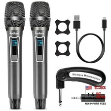 Easy Install Wireless Microphone, No Delay Handheld Microphone System with picture