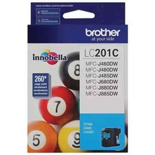 Brother LC201C Cyan Ink Cartridge Genuine Original NEW picture