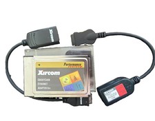Xircom Creditcard Ethernet Adapter IIps PCMCIA Card PS-CE2-10 W/ 2 Dongles picture
