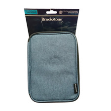 Brookstone Tech Accessory Organizer Electronics Travel Cord Case Mesh Pockets picture