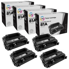 4PK LD Replacement for CF281A HP 81A Black for M604 M605 M605x M605dn picture
