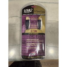Belkin Gold Series USB 2.0 Hi-Speed Cable 6ft 1.8m 24 k Gold Plate F3U133-06-GLD picture