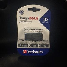 Brand New Verbatim 32GB ToughMAX USB 2.0 Flash Drive 99849 Water-Resistant picture