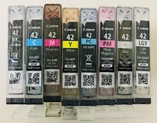 Lot 8 Virgin Empty Genuine Canon Cli-42 Inkjet Cartridges ALL CLR  picture