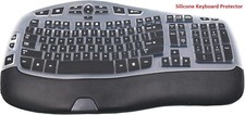 Keyboard Cover for Logitech K350 Wireless Wave Keyboard, Logitech MK570 Black picture