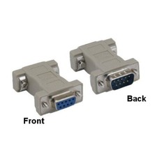 Kentek DB9 9Pin Male/Female Serial AT Null Modem Adapter DTE DCE Data transfer picture