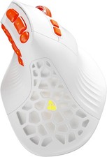 SOLAKAKA E9 PRO Ergonomic Vertical MMO Mouse w/ 8K Dongle - White picture