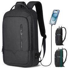 hk Slim Expandable Laptop Backpack for Men, 15.6 Inch Business Work Backpack ... picture