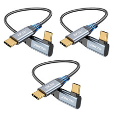 Zeroneteck 6 Inch USB C for Thunderbolt 4 Cable [3-Pack 0.5FT], 40Gbps High Spee picture