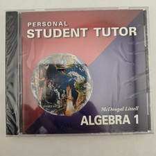 McDougal Littell Algebra 1 Personal Student Tutor 2001 PC CD-ROM SEALED - New picture