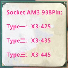 AMD X3-425 X3-435 X3-445 Triple-Core Socket AM3 Processor CPU picture