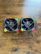 2x Noctua NF-A8 PWM chromax.black.swap 80mm 4-Pin Case Fans Tested Working picture