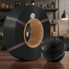 Bamboo 1.75mm PLA Filament, High Toughness, Eco-Friendly, 1KG, Black picture