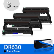 3PK DR630 DR-630 Black Drum Unit Replacement For Brother DCP-L2500D HL-L2340DW picture