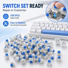 30/50/100PCS 3-Pin Mechanical Keyboard Switches Tactile Clicky Key Switches picture
