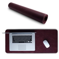 Londo Top Grain Leather Extended Mouse Pad - Desk Mat Damson picture