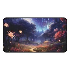 Mystic Forest Gaming MousePad, Enchanted Theme, Aesthetic Desk Mat picture
