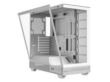 DIYPC IDX6-W-NF White Dual USB3.0 / Type C Tempered Glass ATX Gaming Computer picture